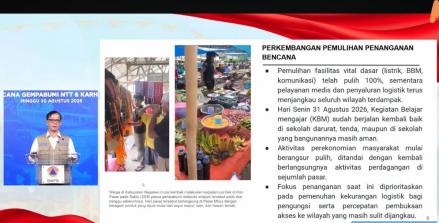 Fasilitas Vital NTT Pulih Pascagempa, Aktivitas Sekolah Kembali Dimulai Senin